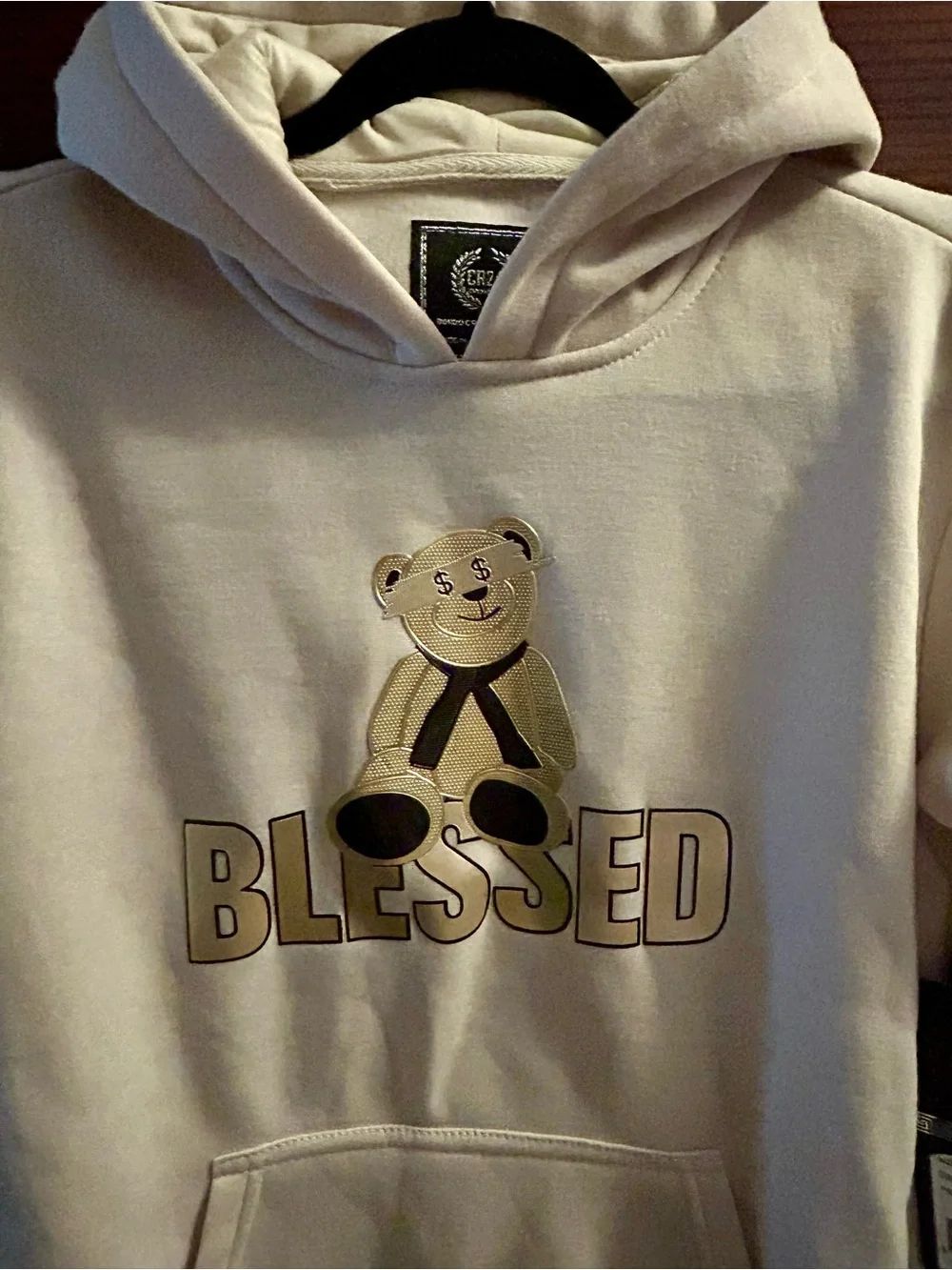 CR-24 Blessed Bear Stone Hoodie – Size 10/12 – NWT